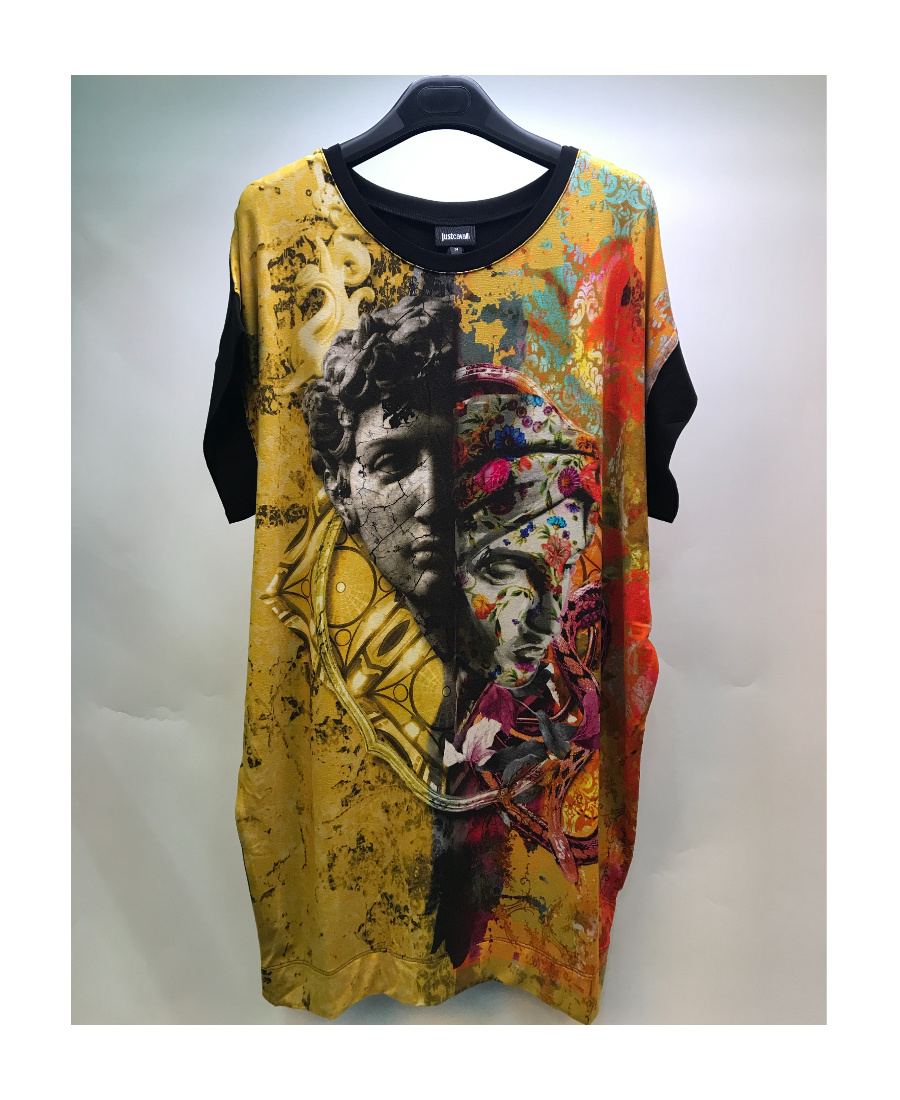 Just Cavalli Printed T-shirt In Brown