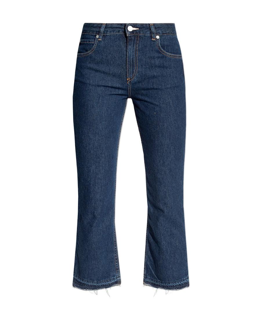 Red Valentino Redvalentino Flared Cropped Jeans In Blue