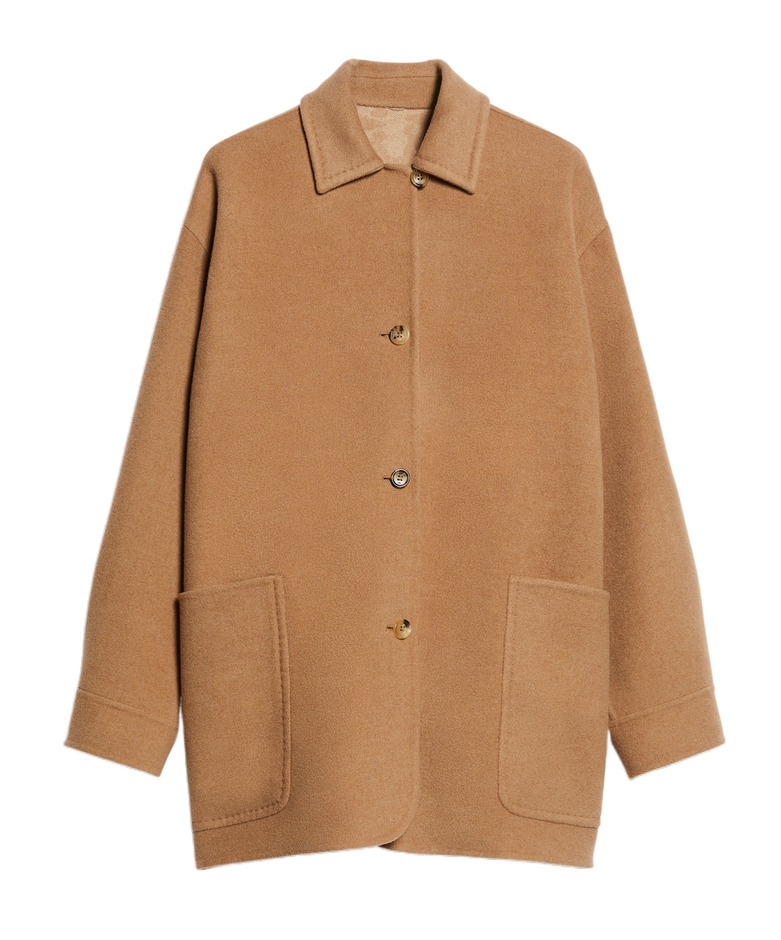 Max Mara Long-sleeved Jacket In Brown