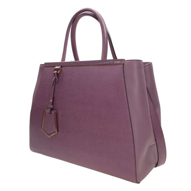 Fendi Logo Handbag In Purple
