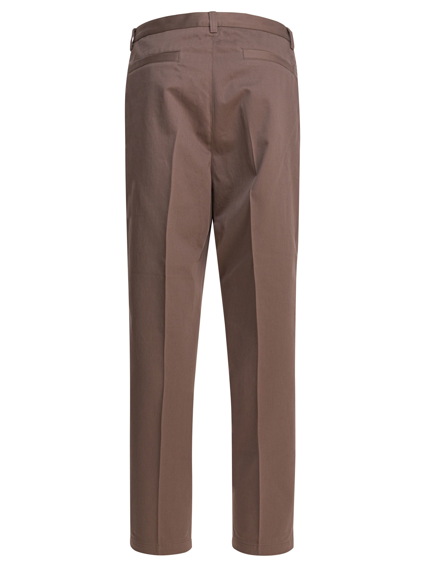 Brunello Cucinelli Tailored Trousers With Back Pockets And Belt Loops In Brown