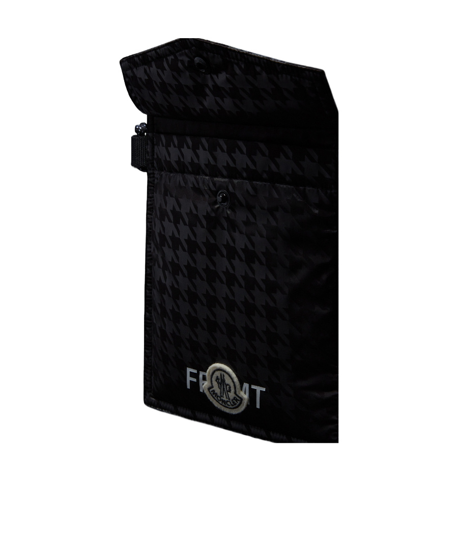 Moncler X Frgmt Logo-patch Messenger Bag In Black