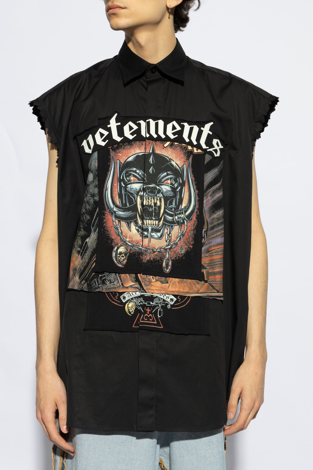 Vetements Pattern Shirt In Black