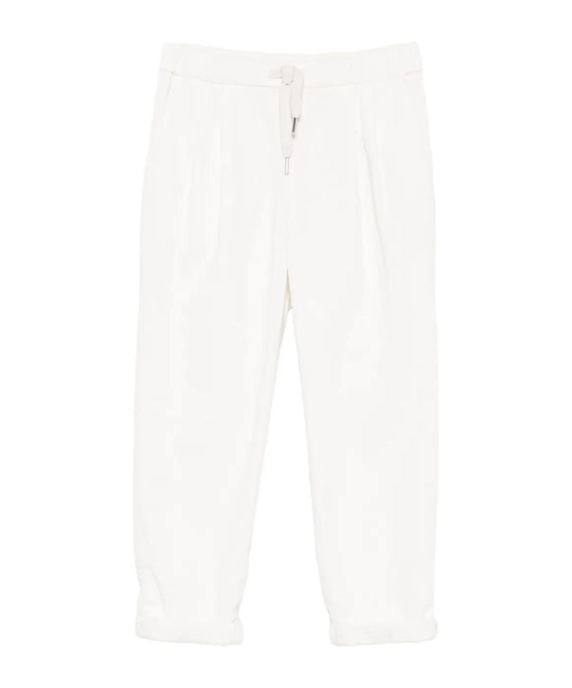 Brunello Cucinelli Drawstring Pants In White