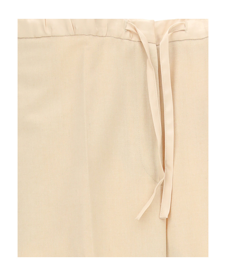 Jil Sander Drawstring Trousers In Nude
