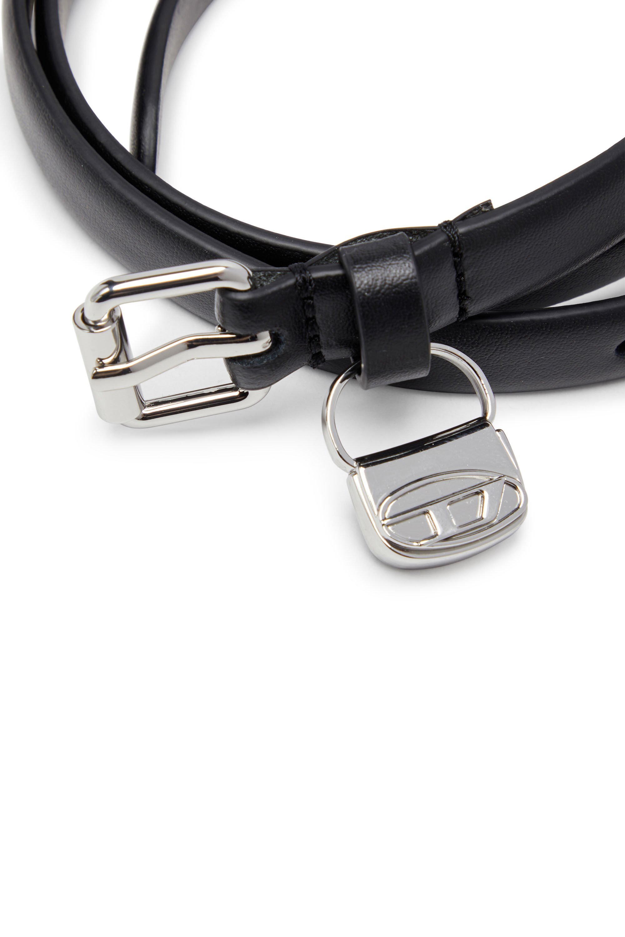 DIESEL B-CHARM LEATHER BELT
