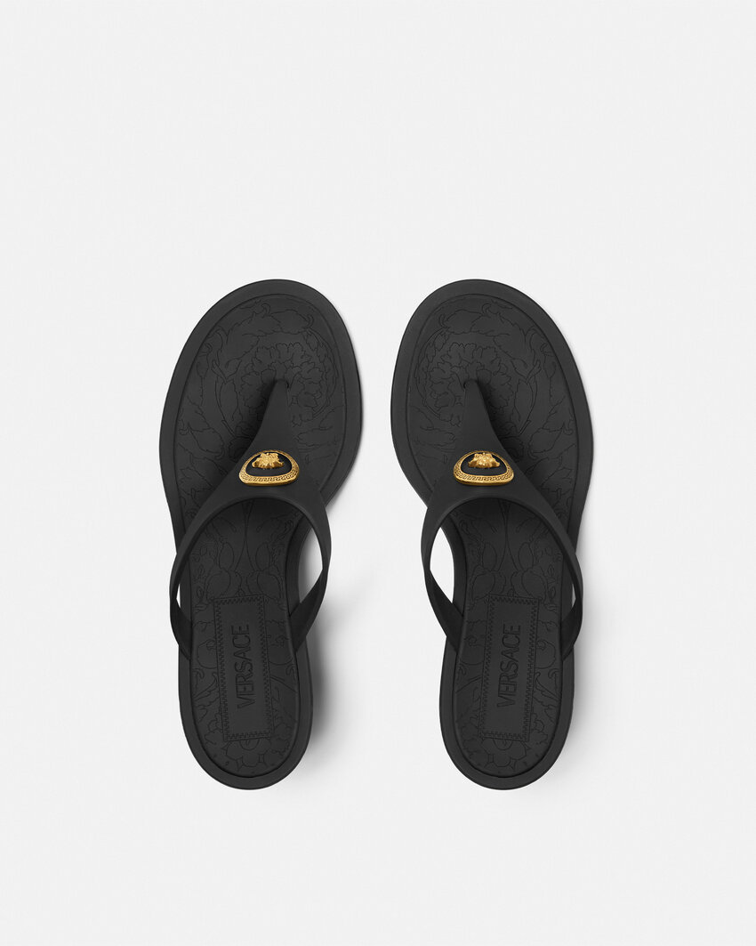 Shop Versace 55mm Alia Mules