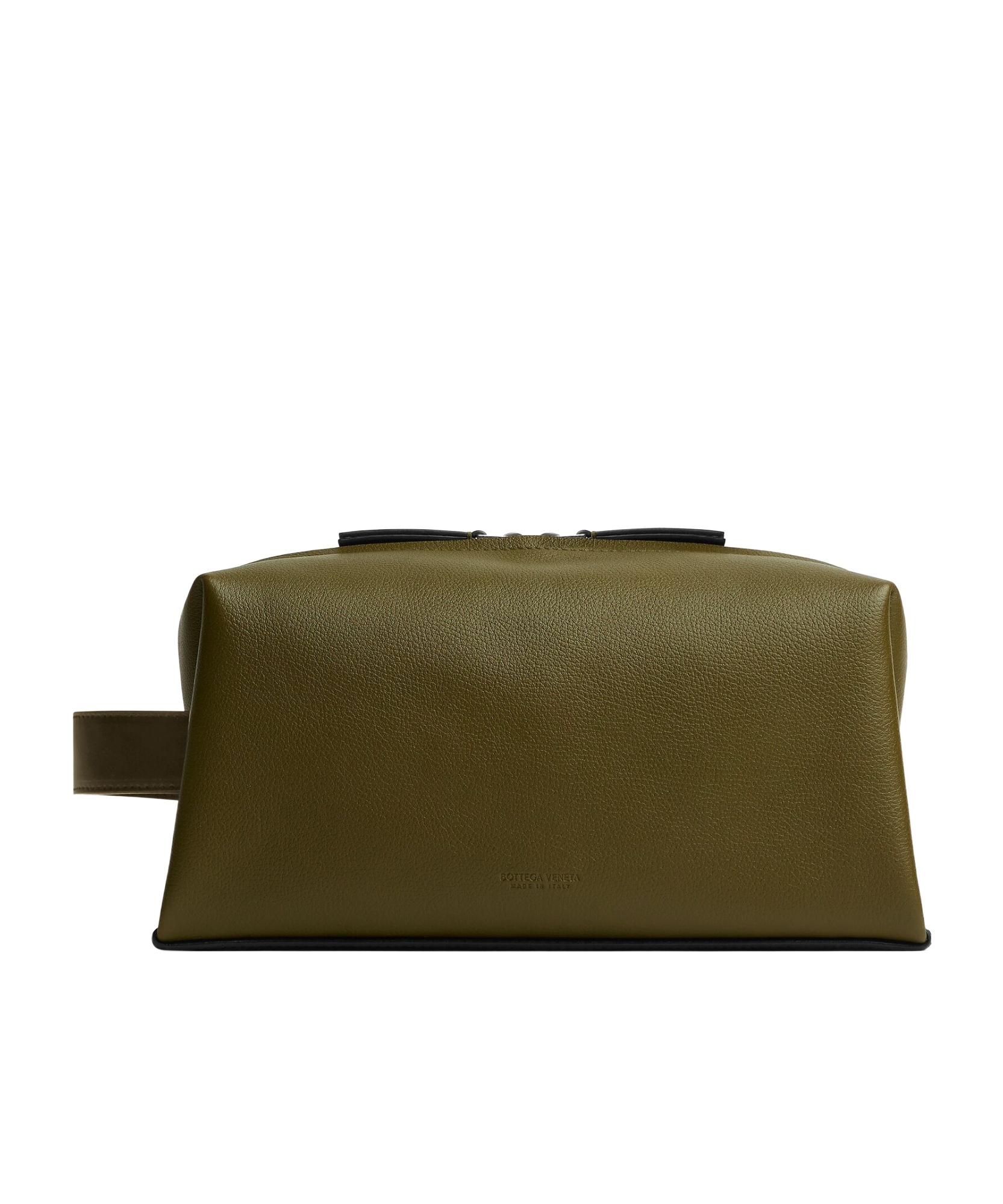 Bottega Veneta Medium Logo Toiletry Bag In Green