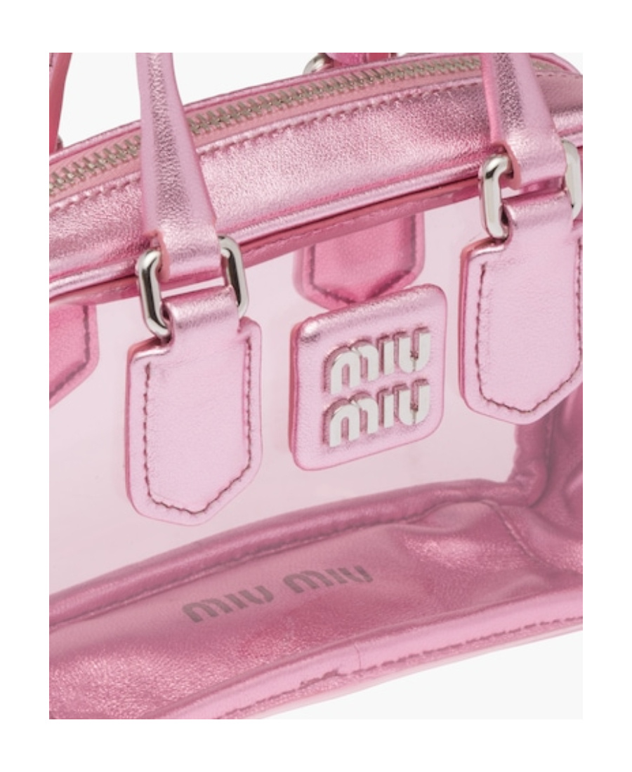 Miu Miu Plexiglas And Nappa Leather Mini Top-handle Bag