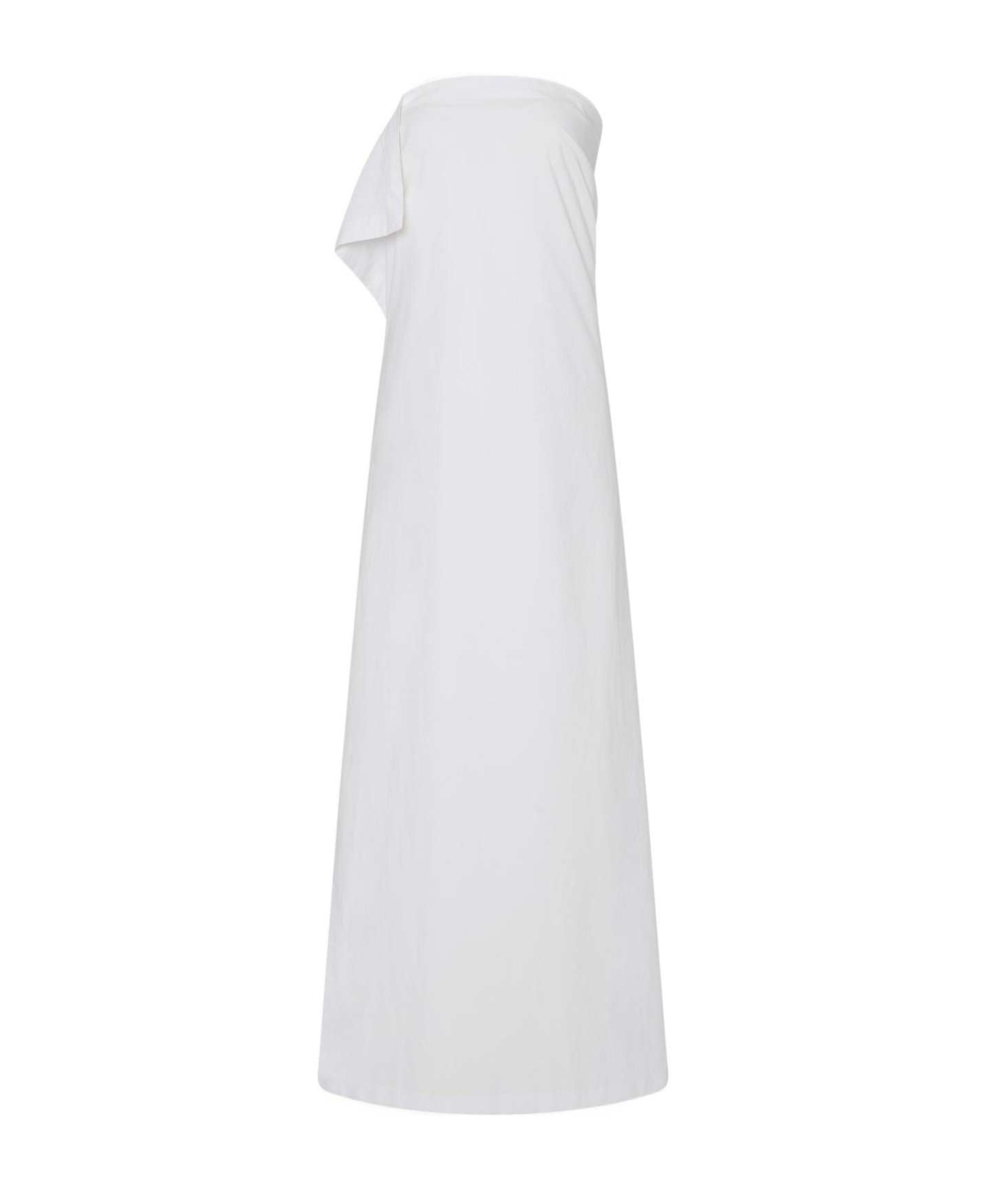The Row Bernette Strapless Dress In White