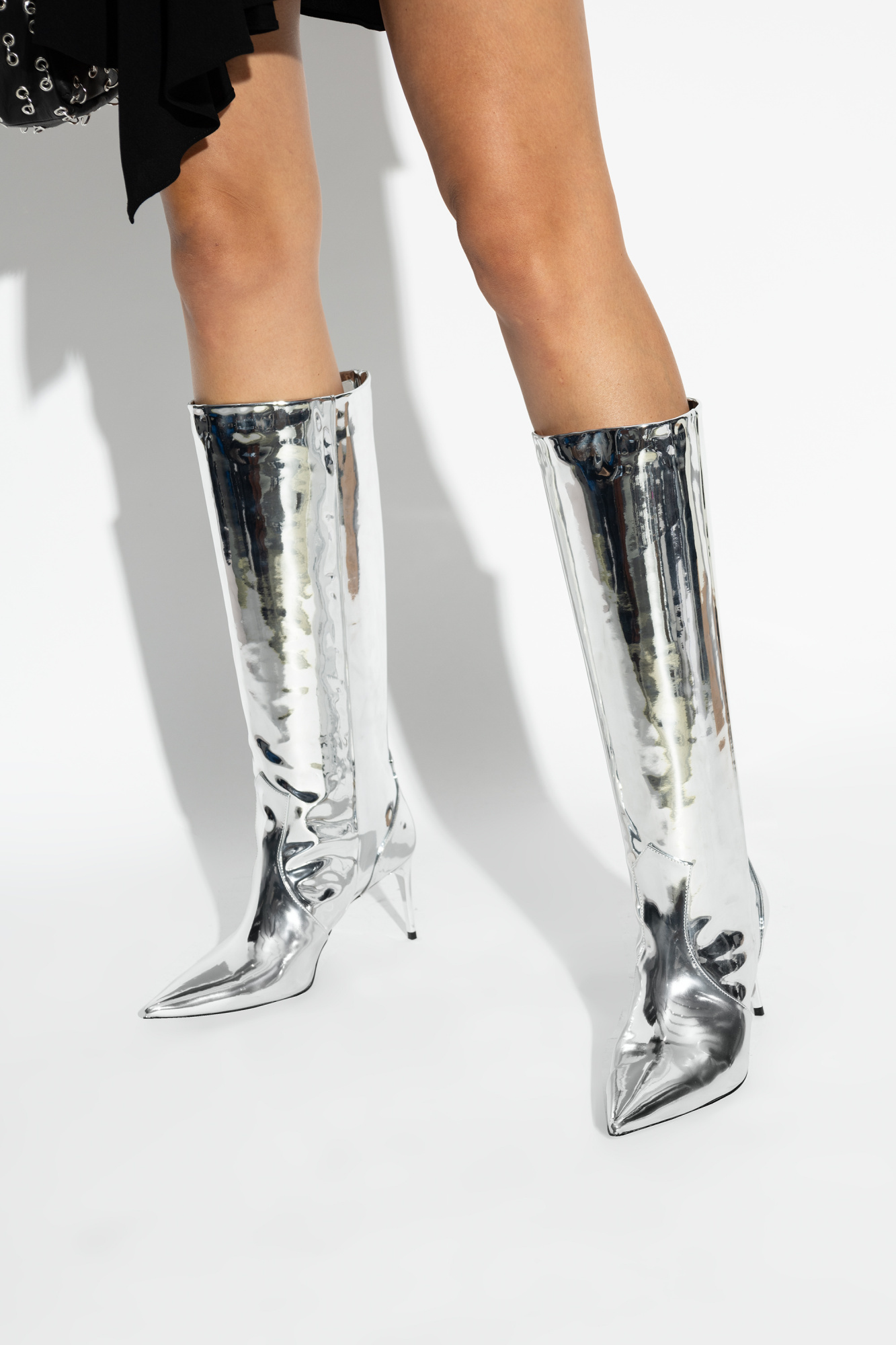 Iro High-heeled Short Boots In White