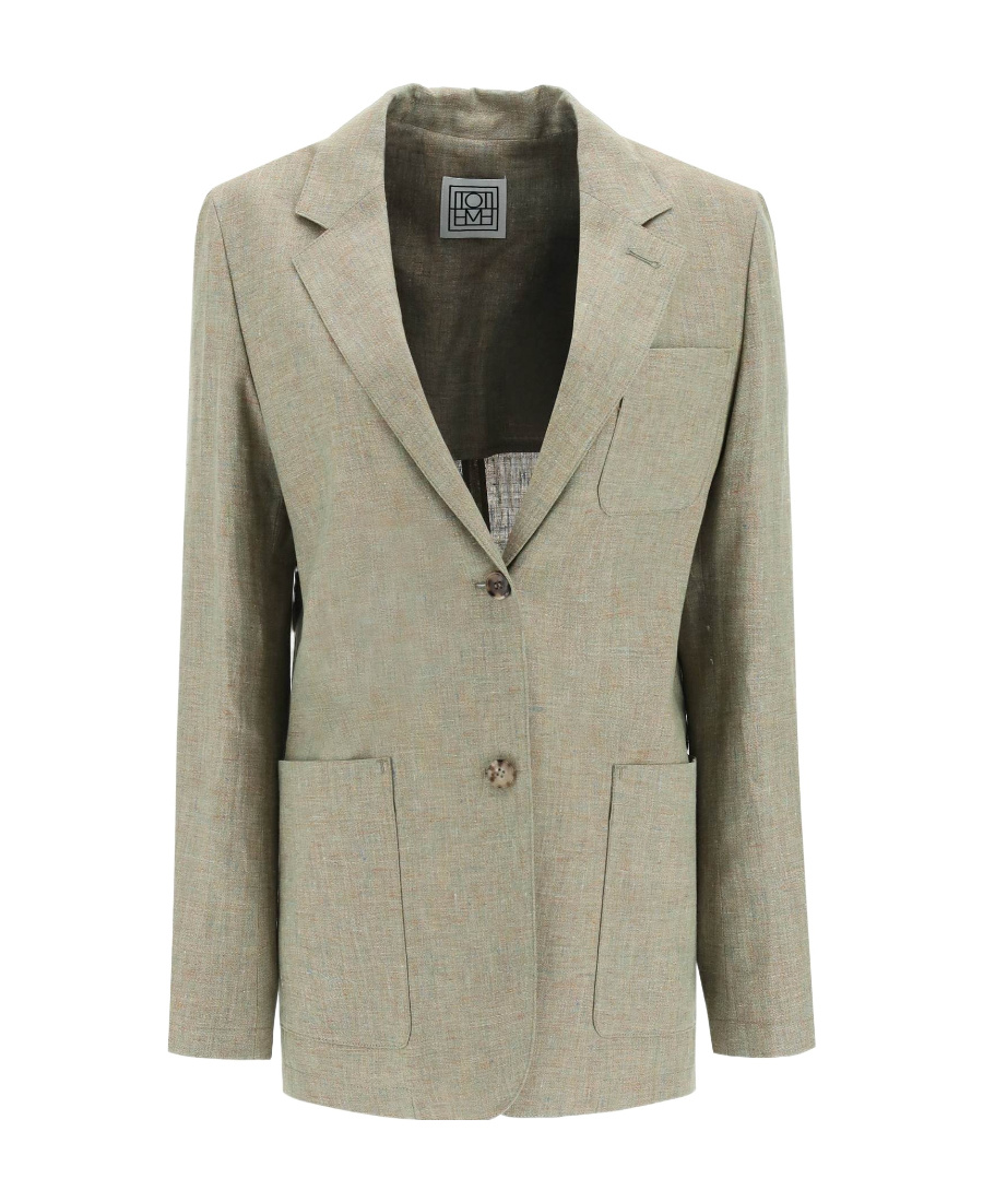 Totême Logo Suit Jacket In Nude