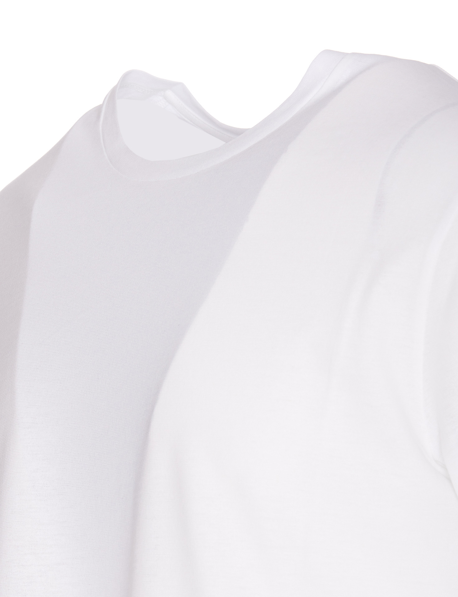 Herno T-shirt In Superfine Cotton Stretch And Light Scuba In White