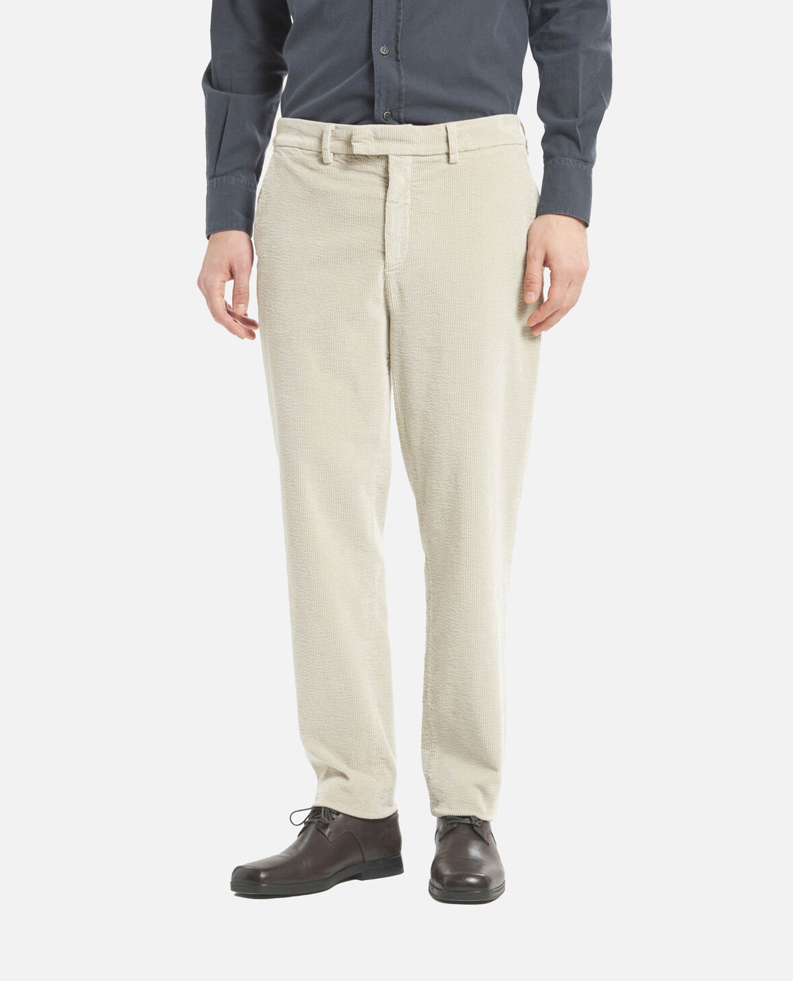 Barena Venezia Slash-pocket Corduroy Trousers In Gray