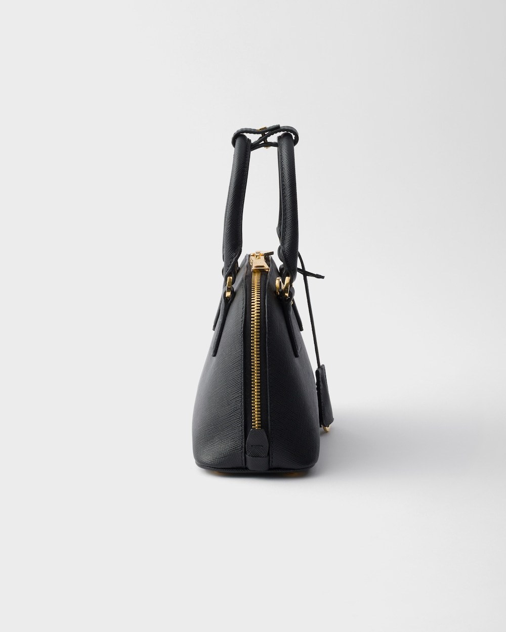 Prada Handbag Leather Top Handles In Black