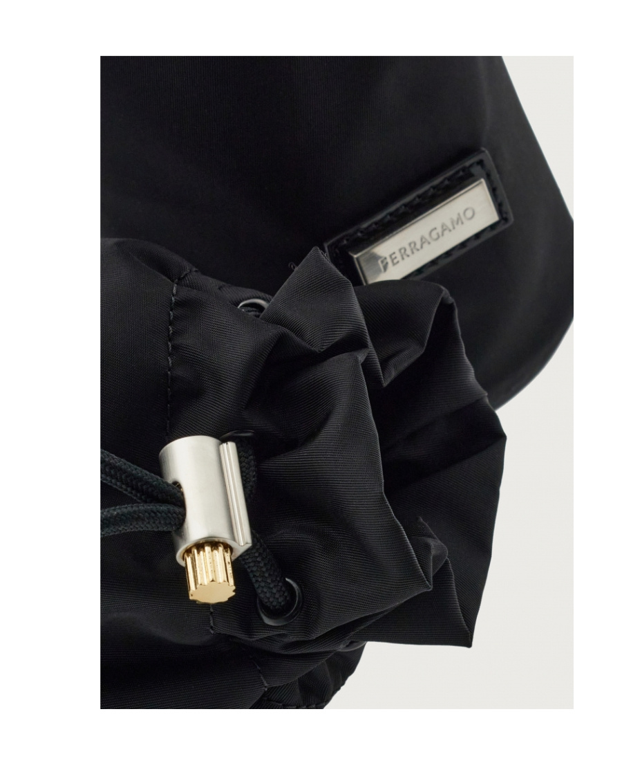 Ferragamo Salvatore  Double Belt Bag In Black