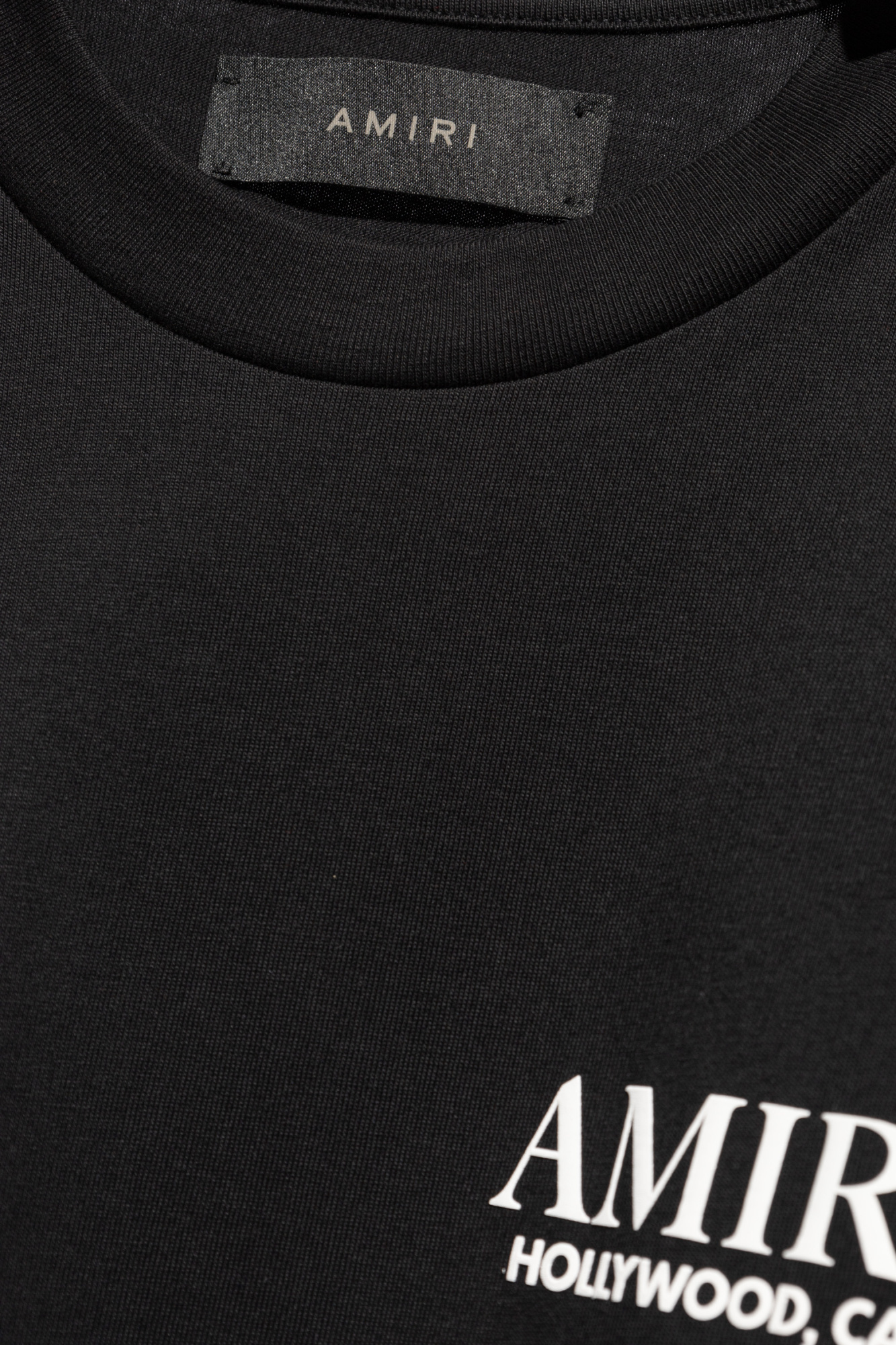 Amiri Tshirt Con Logo In Black