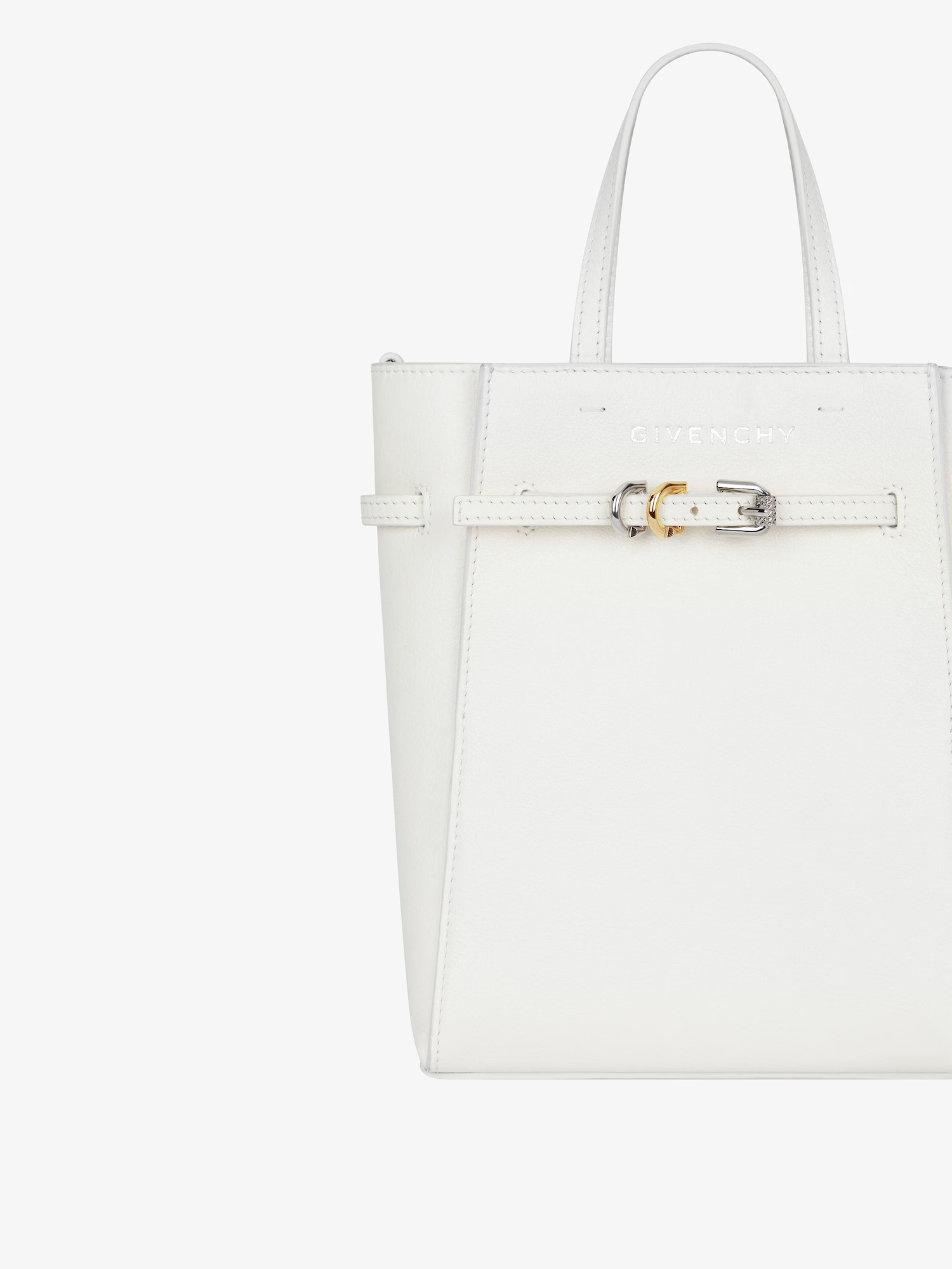 Givenchy Voyou Mini Tote Bag In White