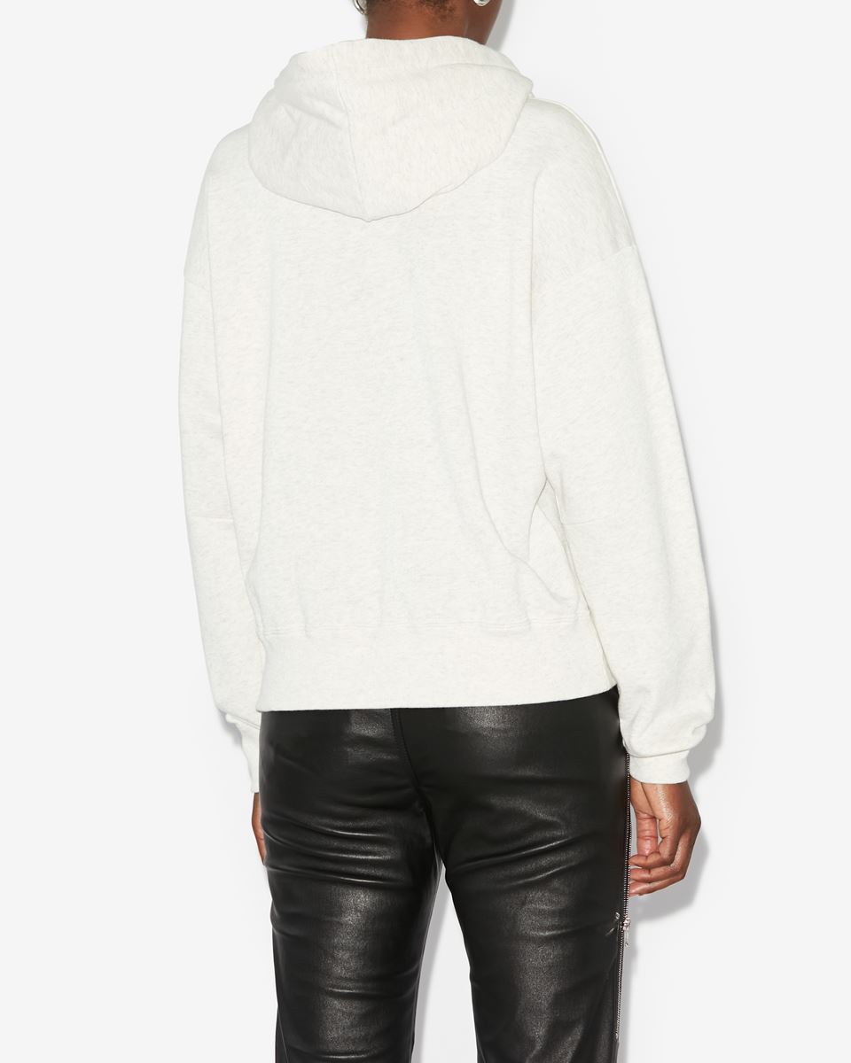 Isabel Marant Étoile Isabel Marant Sylla Logo Embroidered Drawstring Hoodie In White