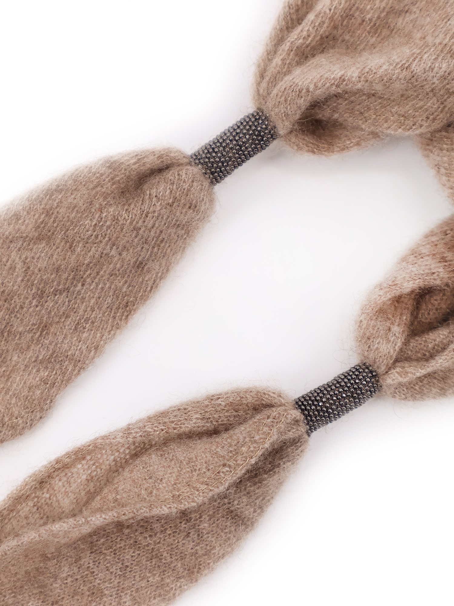 Brunello Cucinelli Women Cashmere Scarf With Monili Detail In Pink