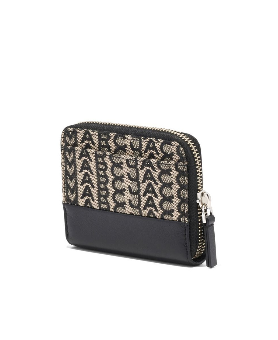 Marc Jacobs The Monogram Printed Wallet In Black