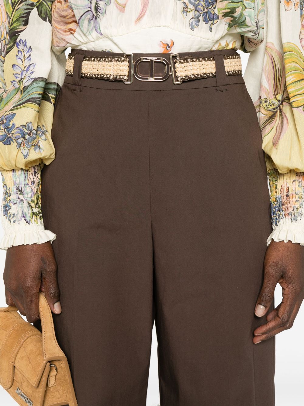 Shop Twinset Poplin Trousers