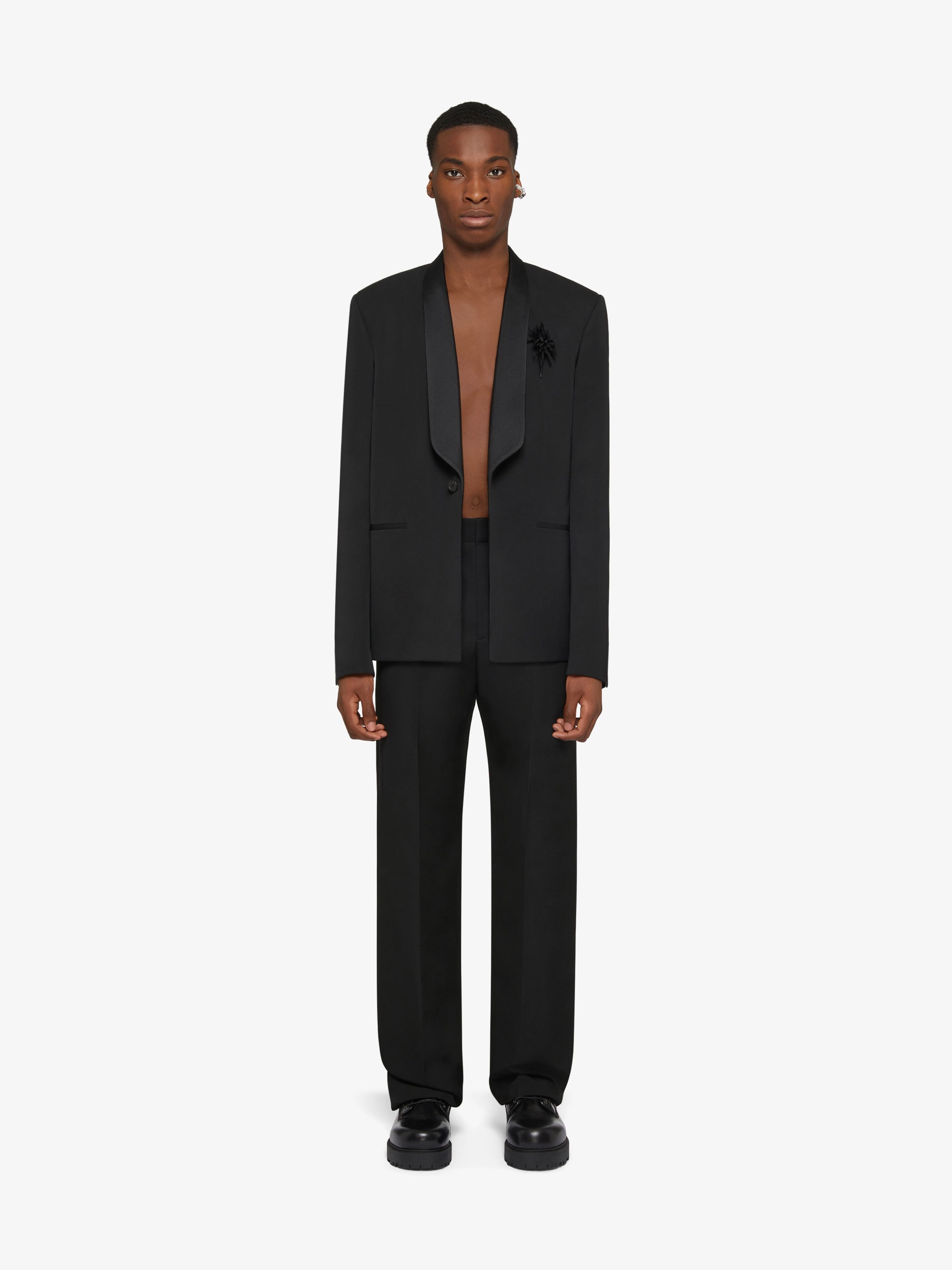 Givenchy Concealed-fastening Tailored Trousers In Black