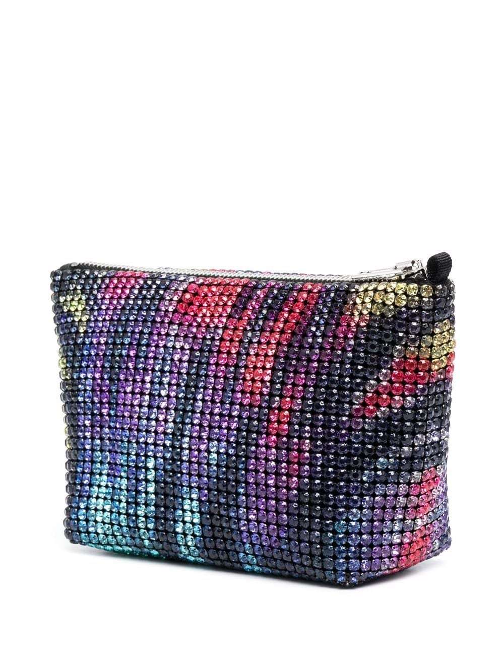 Alexander Wang Heiress Crystal-embellished Clutch In Black
