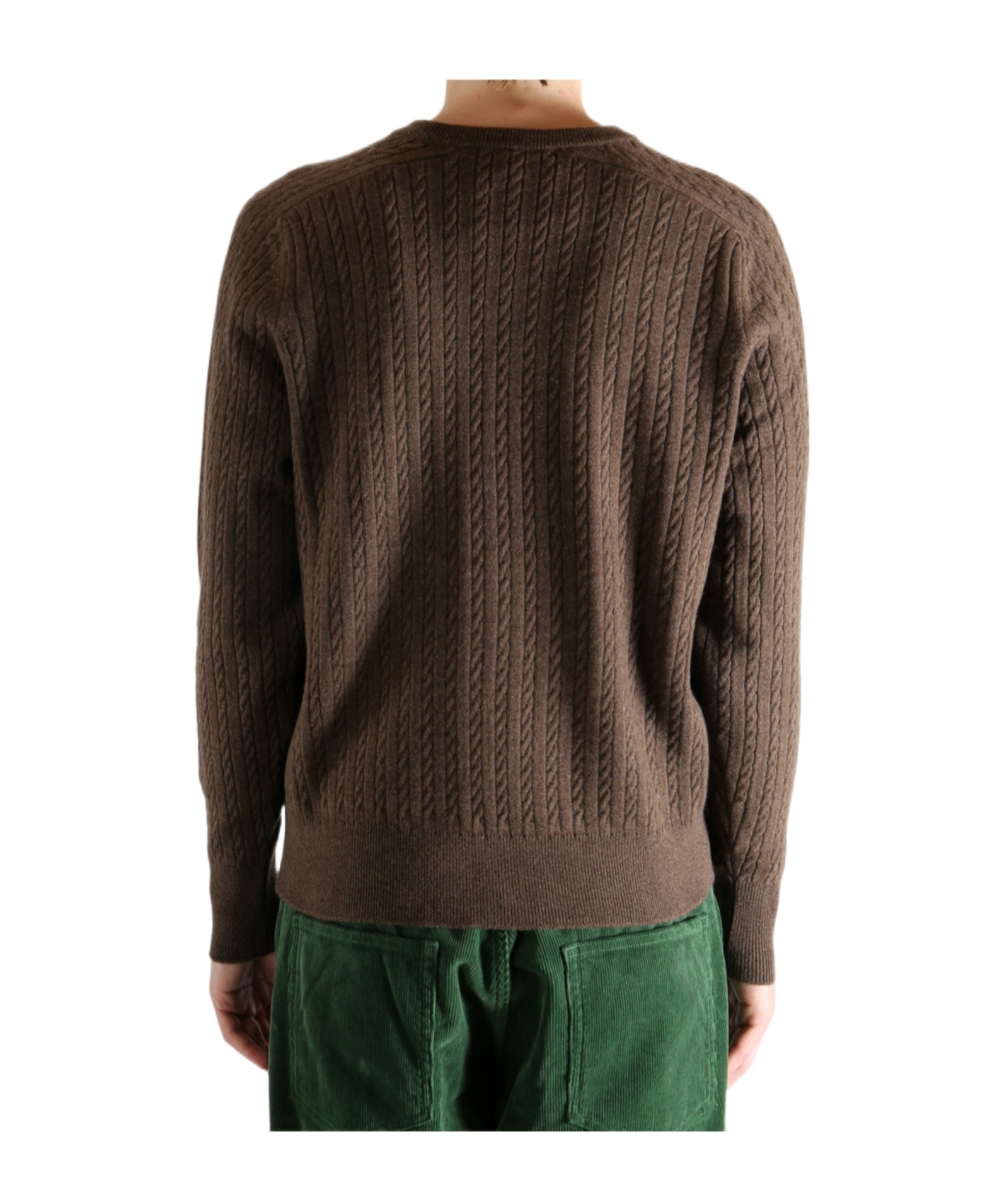 Auralee Crew Neck Sweater In Brown