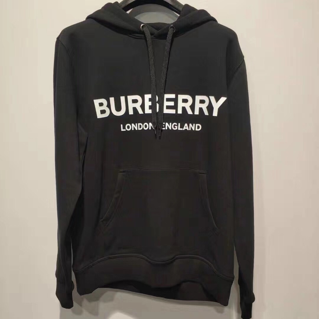 Burberry Black Cotton Sweatshirt In Black