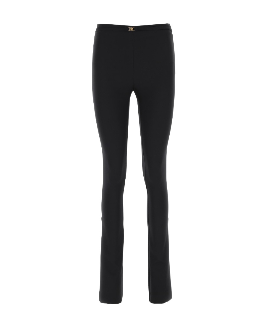 Blumarine Black Belted Trousers In Black