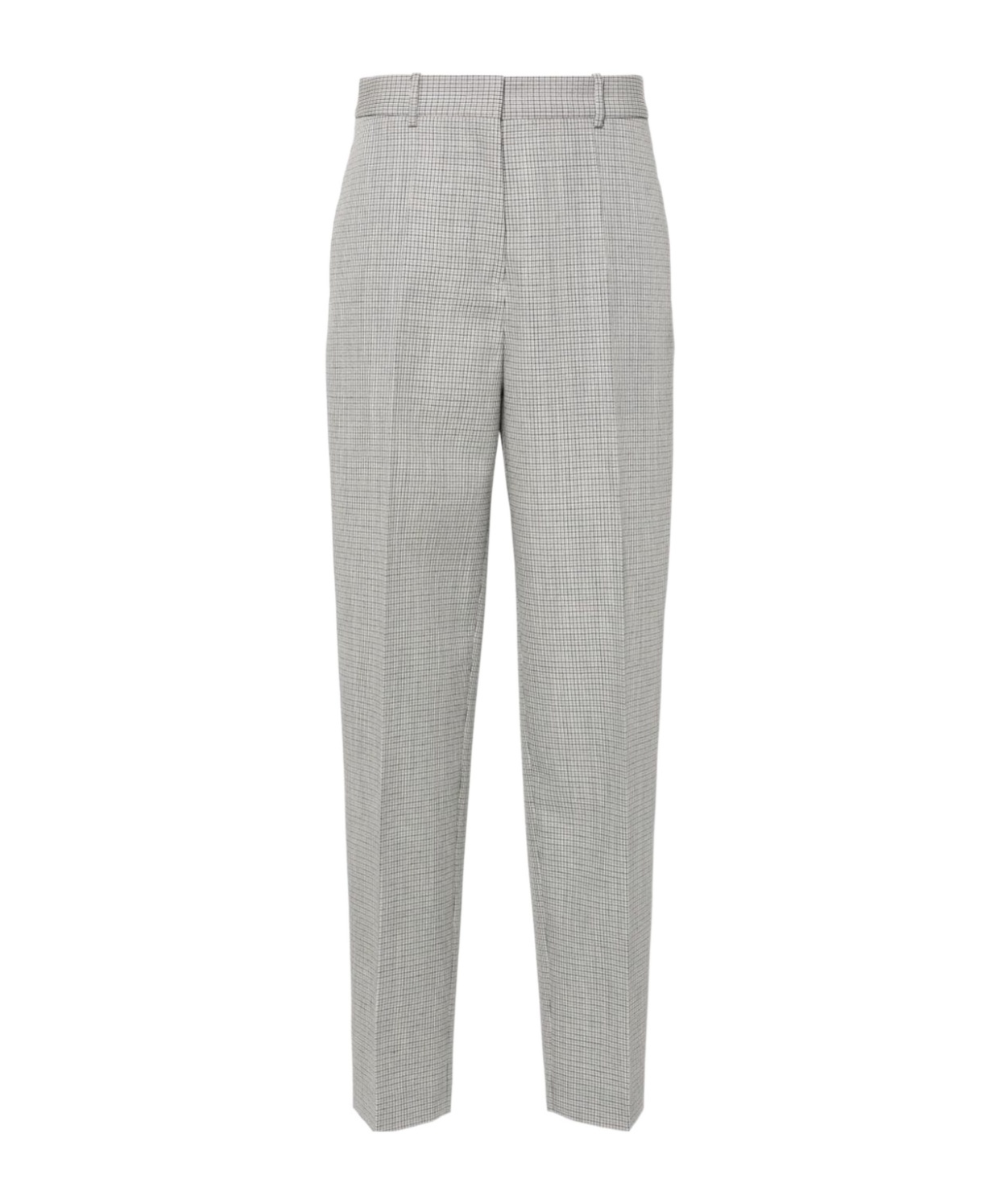 Jil Sander Checked Tailored Trousers In Gray