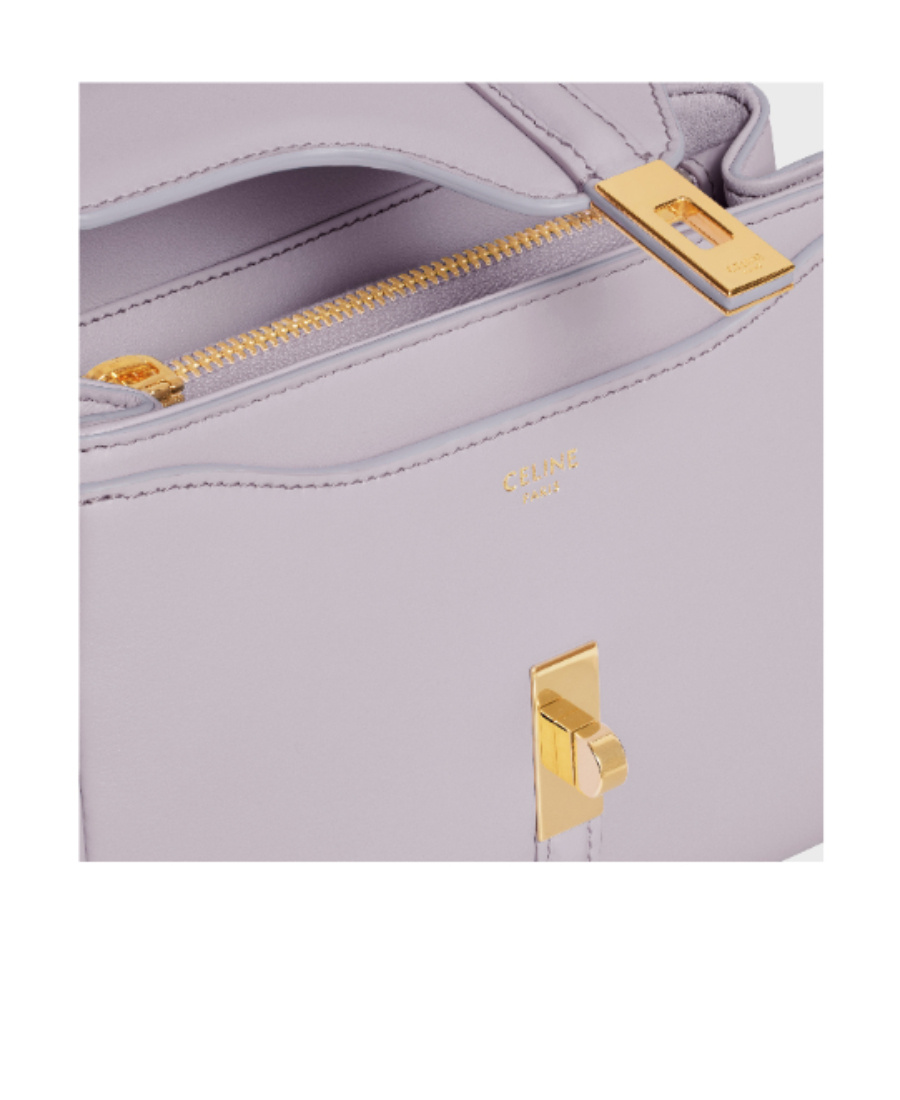 Celine Mini 16 Flip Shoulder Bag In Purple