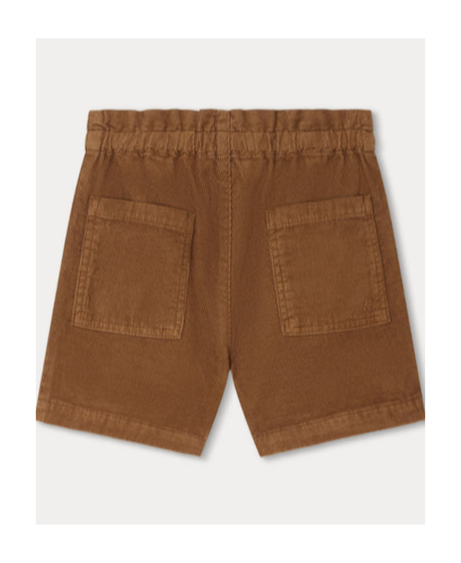 Bonpoint High-waisted Corduroy Shorts In Brown
