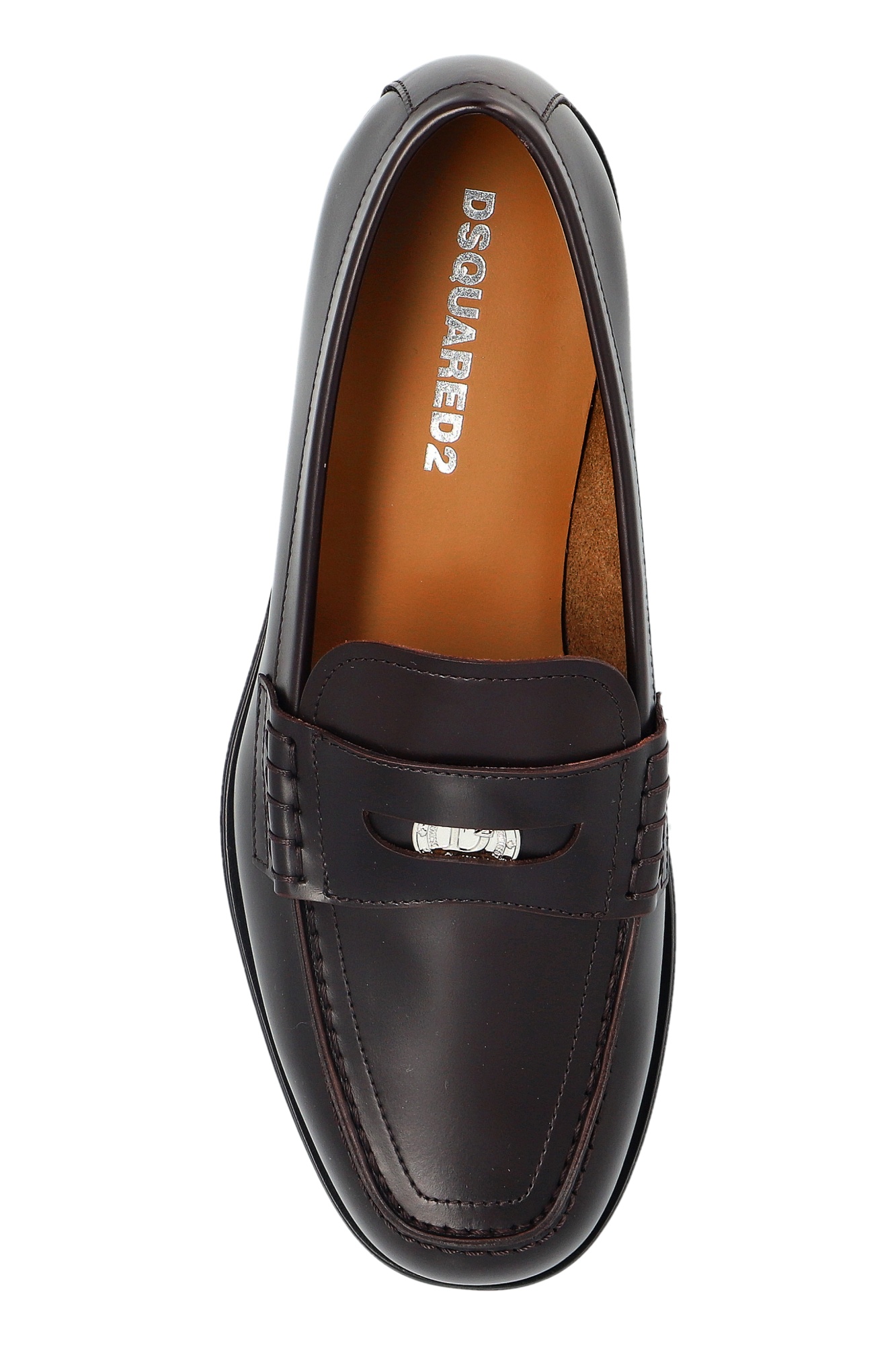 Shop Dsquared2 Leather Loafers