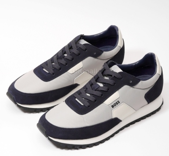 Hugo Boss Lace-up Sneakers In Black