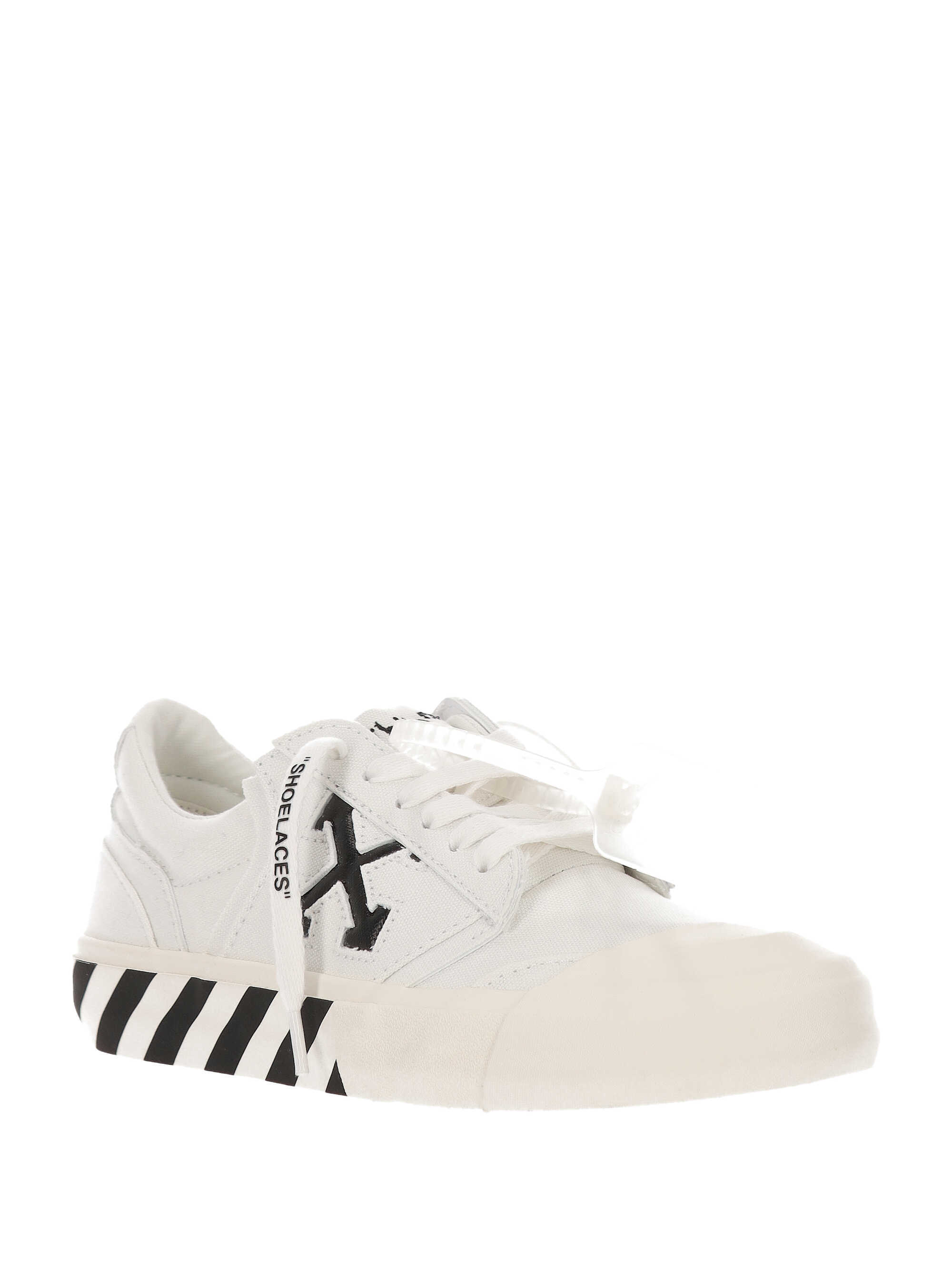 Off-white Lace-up Low-top Casual Shoes In White