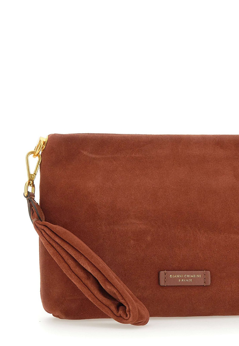 Gianni Chiarini Logo Patch Zipped Clutch Bag