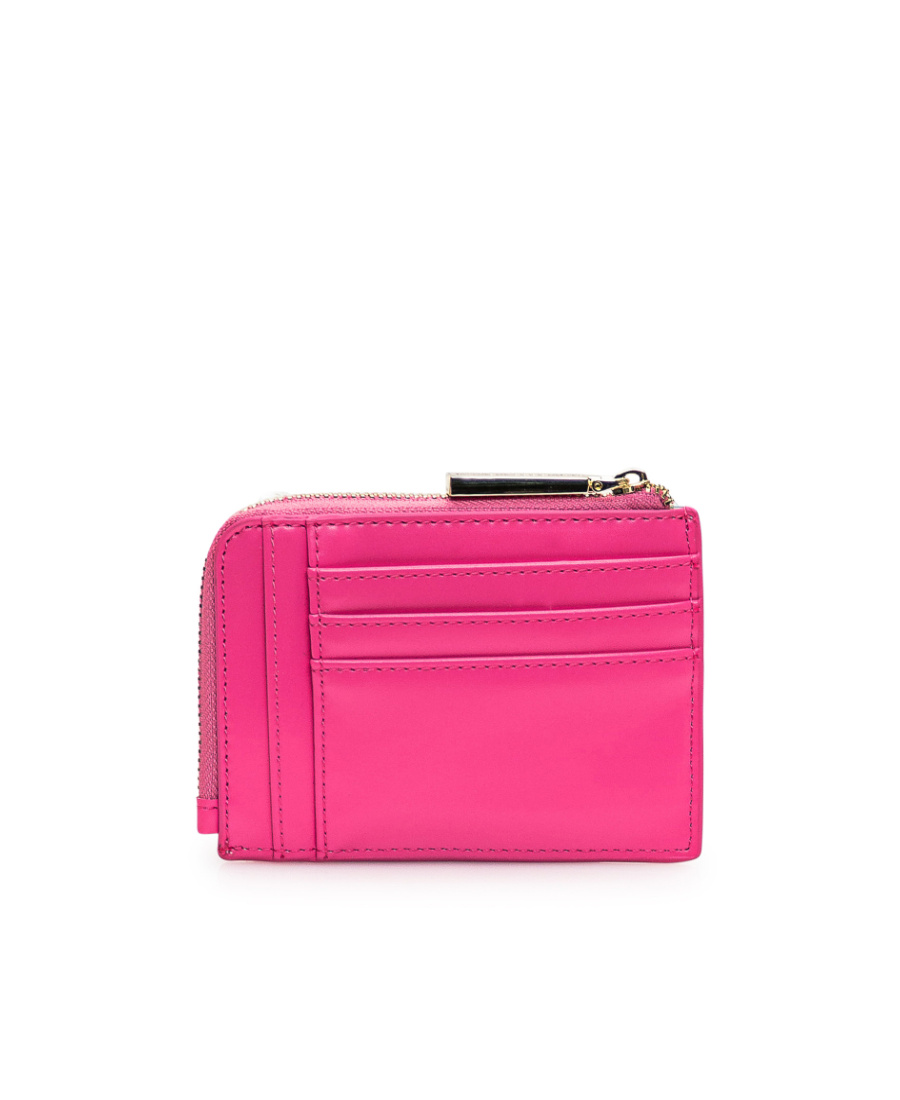 Chiara Ferragni Logo Plaque Zipped Wallet In Pink