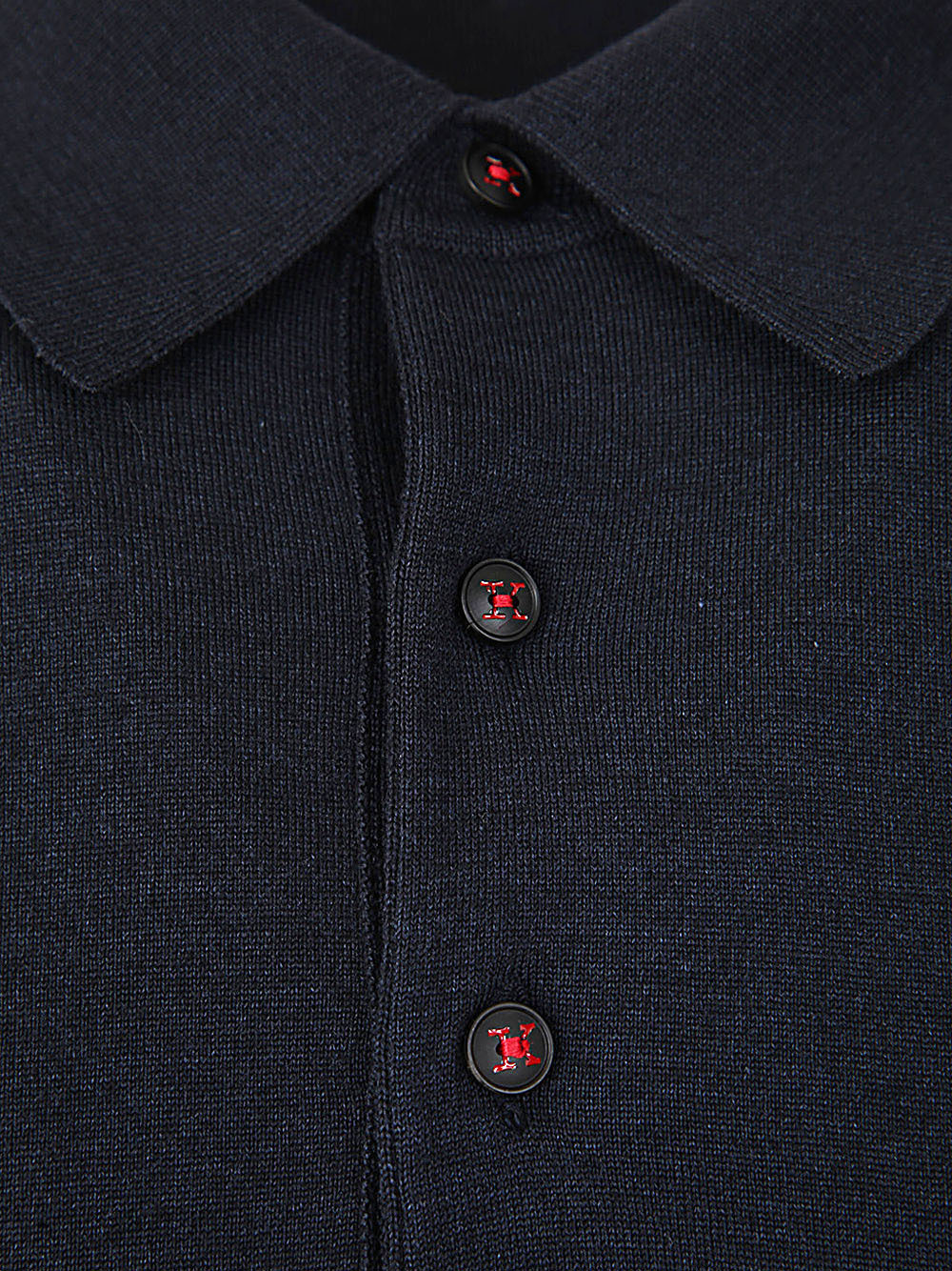 KITON LONG-SLEEVED LAPEL SWEATER