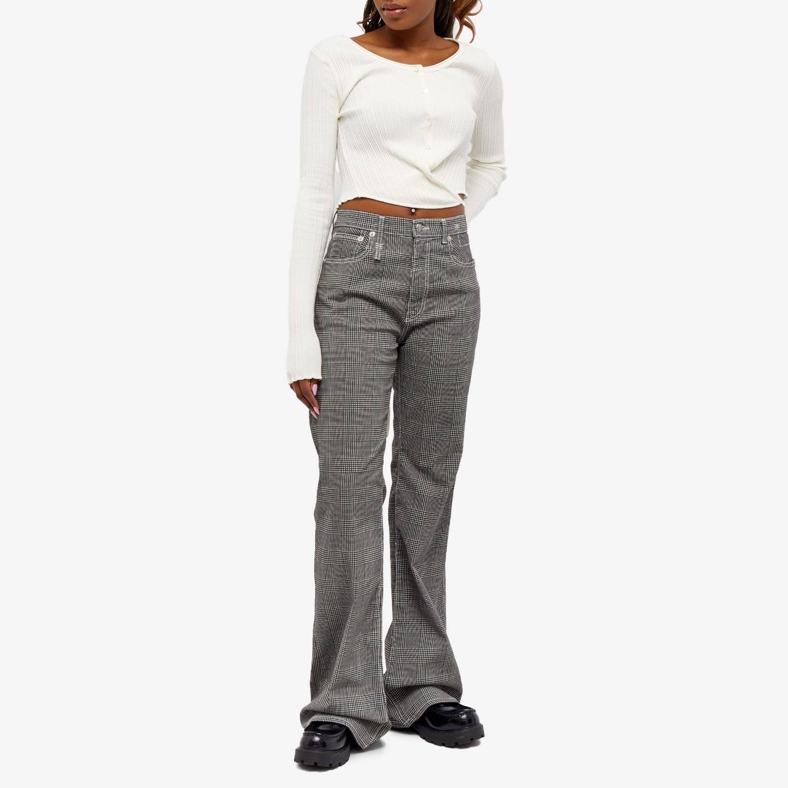R13 Plaid Jeans In Black