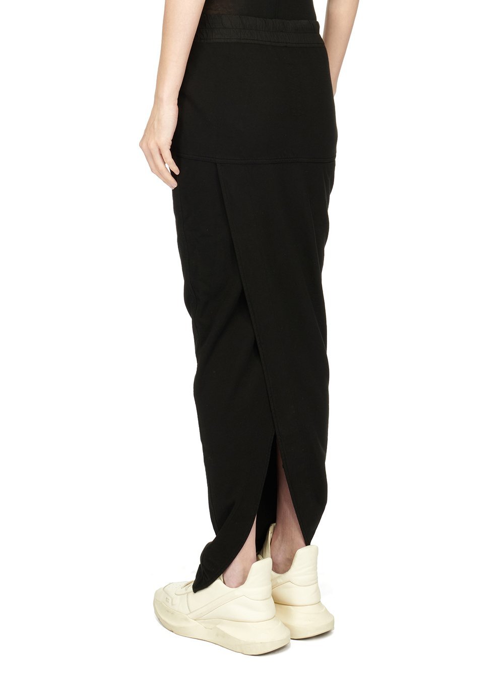 RICK OWENS DRKSHDW PILLAR DRAWSTRING-WAIST MAXI SKIRT
