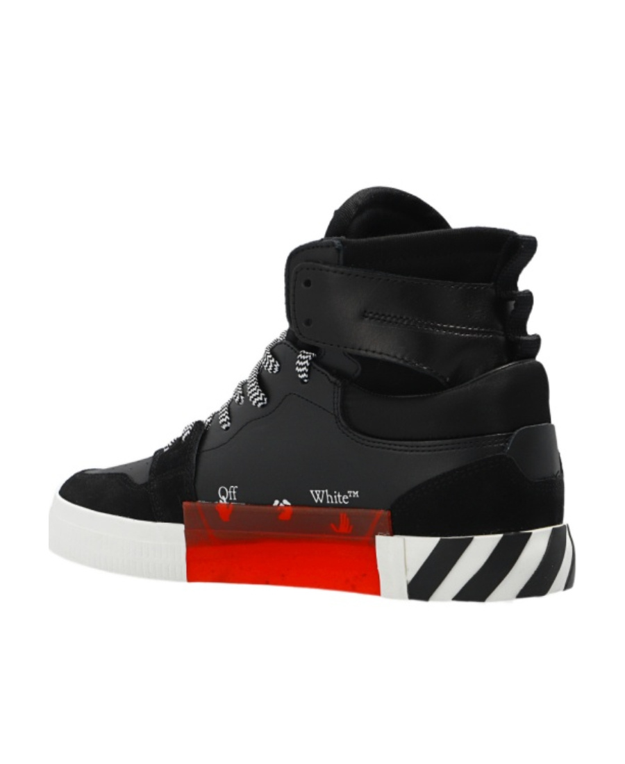 Off-white Man Sneakers Black Size 9 Soft Leather In Black