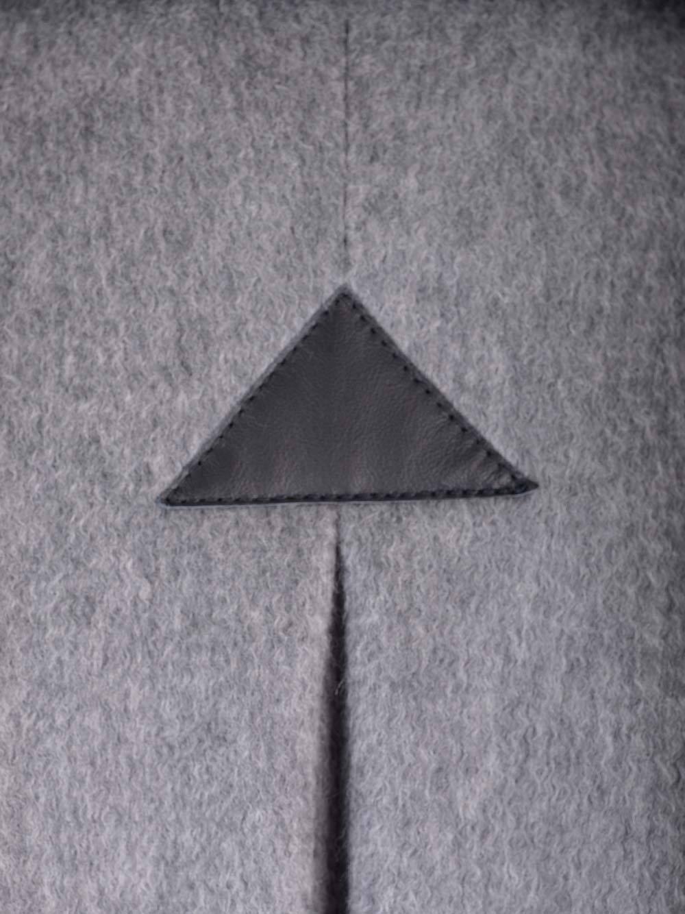 Max Mara Gray Oblique Cape In Virgin Wool And Cashmere In Gray