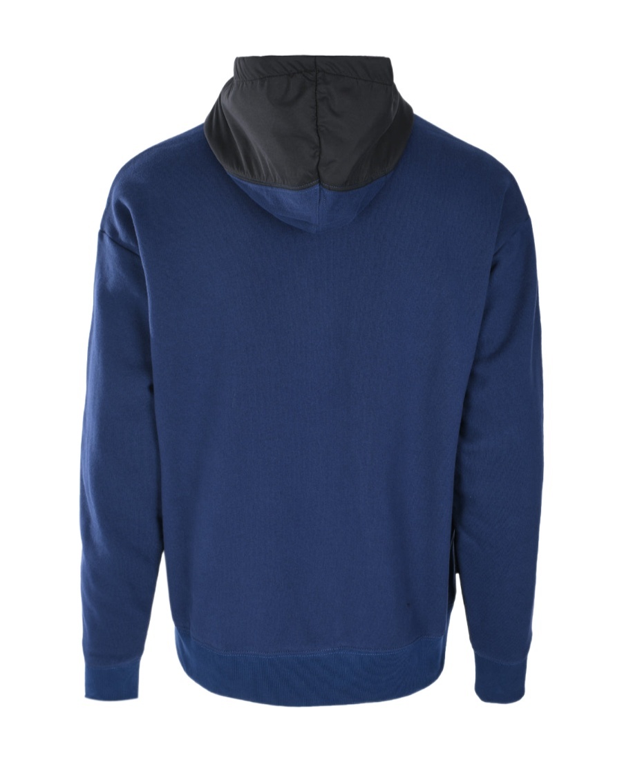 Moschino Colour-block Hooded Jacket In Black