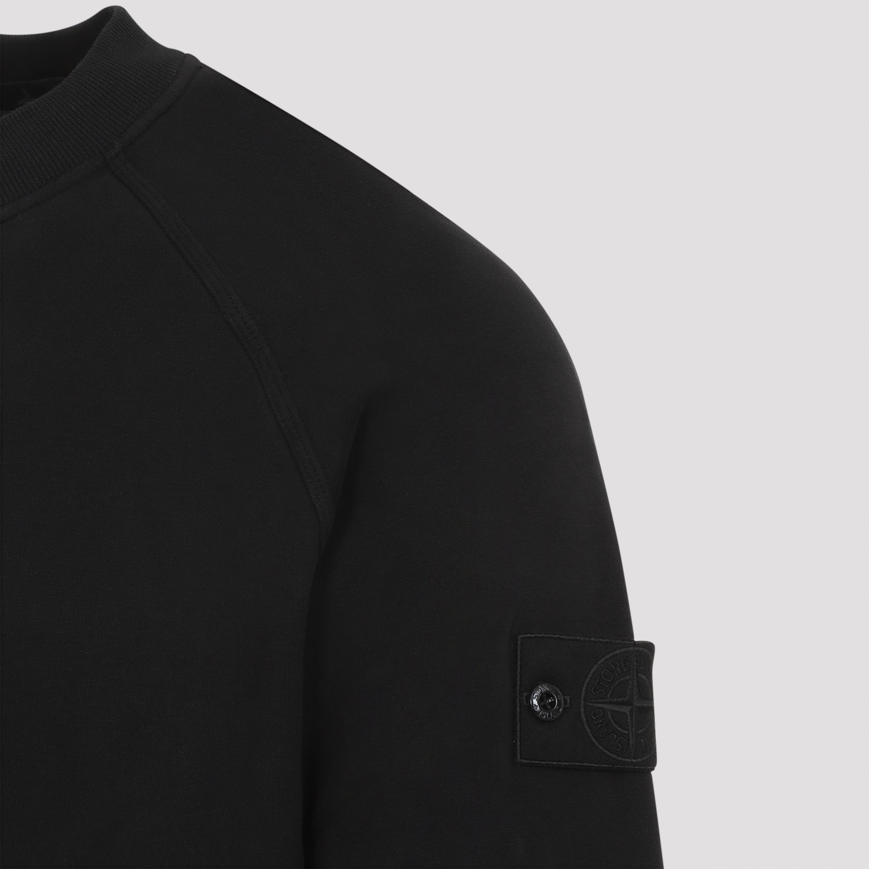 Shop Stone Island Compass-badge Sweatshirt In Black