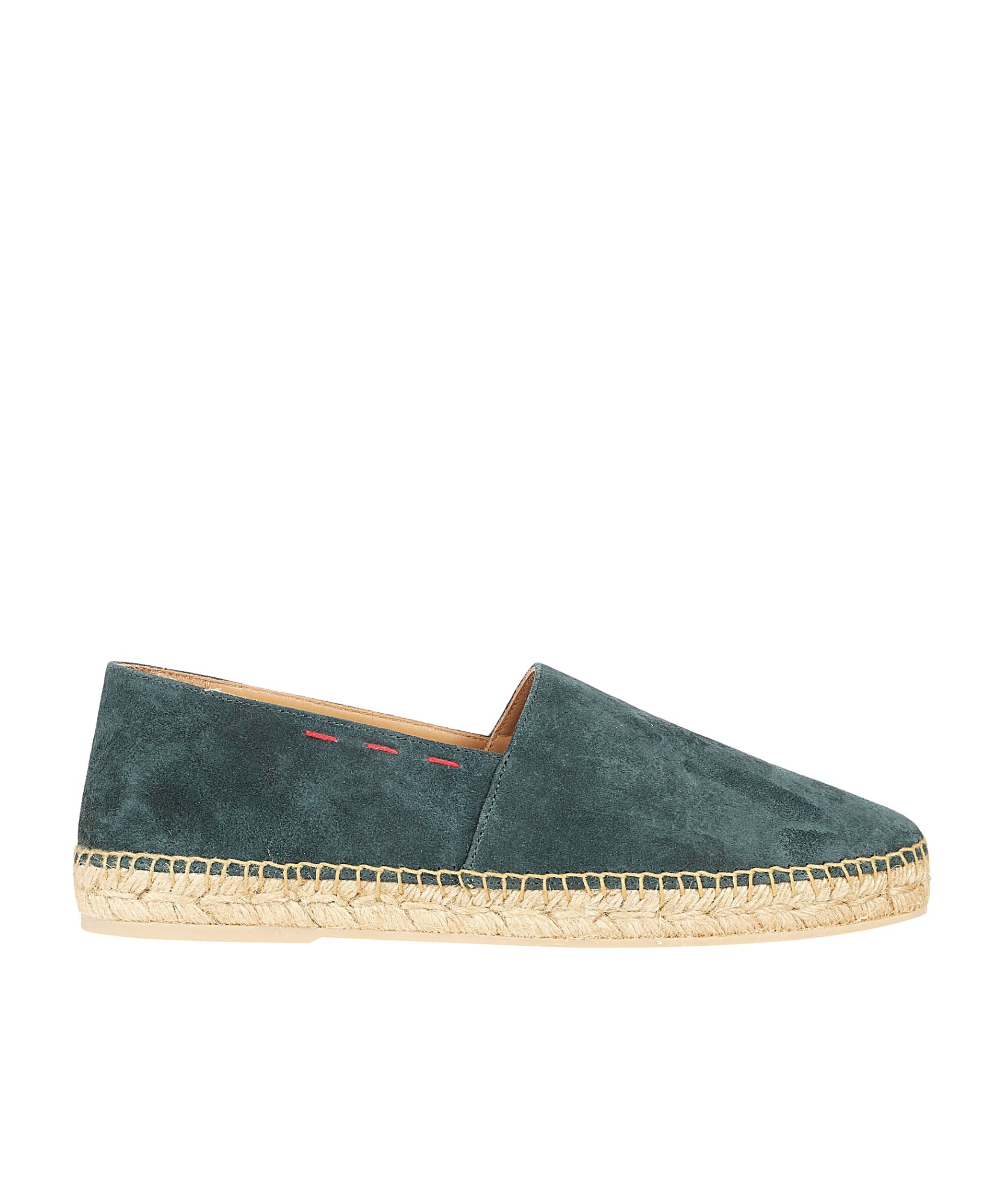 Kiton Suede Espadrilles In Green