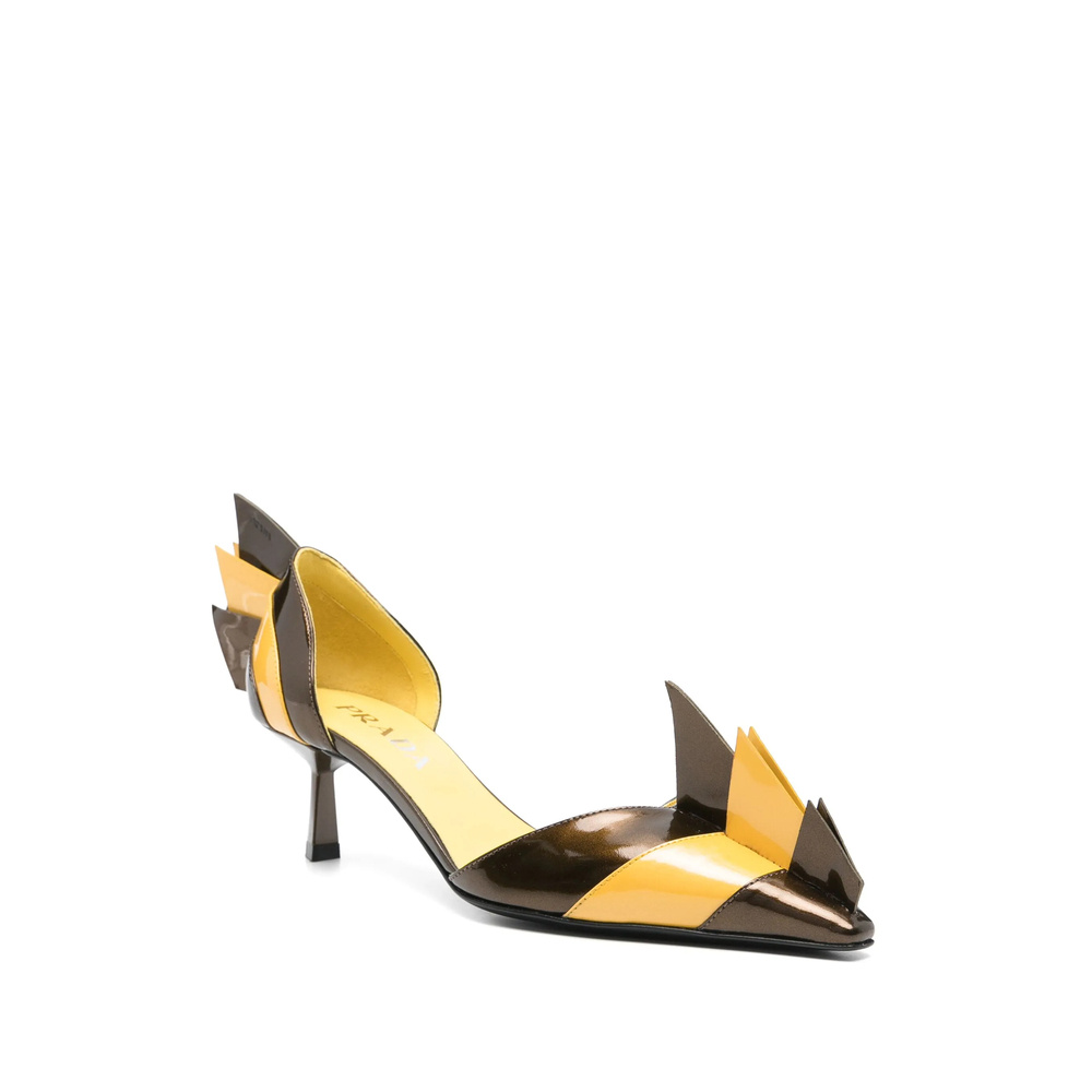 Prada 55mm Leather Pumps In Multi