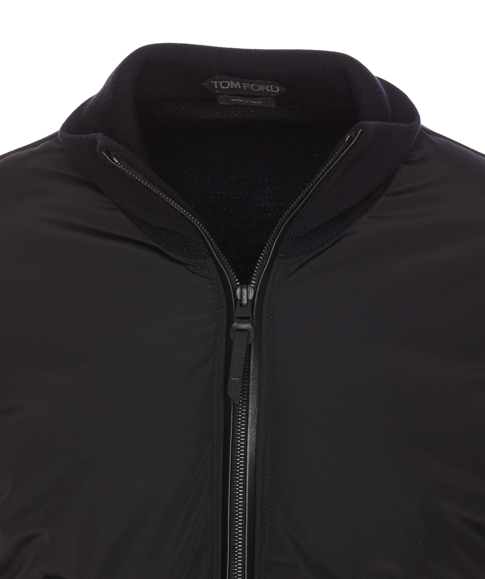 Tom Ford Contrast-color Paneled Jacket In Black
