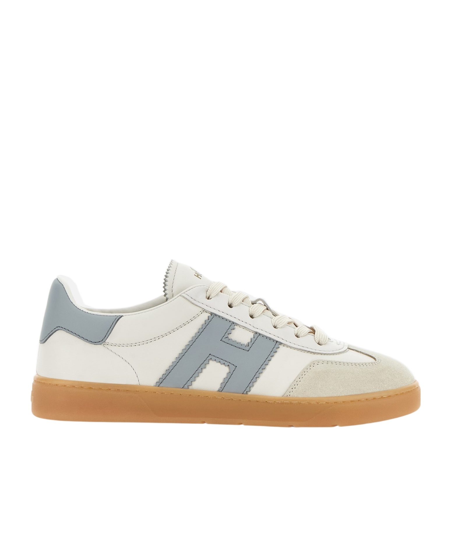 Hogan Cool Suede-trimmed Leather Sneakers In White